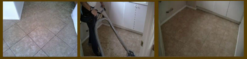 Hilbrands Carpet Care tile and grout cleaning, step by step